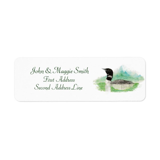 Loon Address Label (Vorne)
