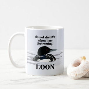 Loon Common Lounge Bird Festival Moon and Stars Kaffeetasse