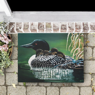 Loon Family Outing Fußmatte