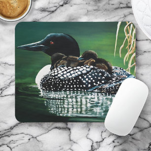 Loon Family Outing Mousepad