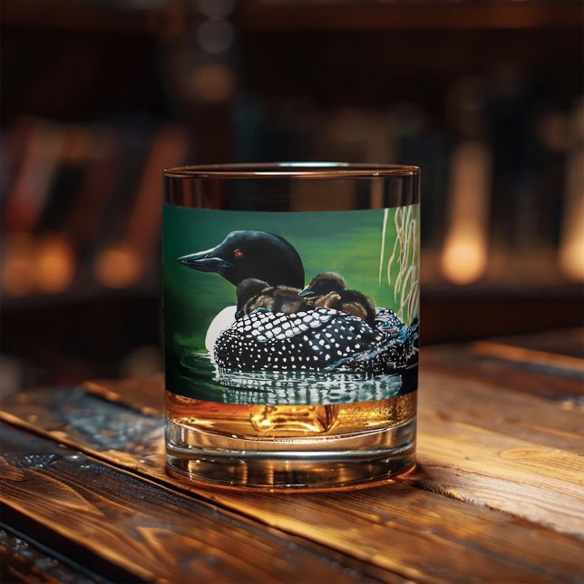 Loon Family Outing Whiskyglas (Von Creator hochgeladen)