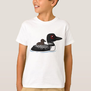 Loon mit Küken T-Shirt