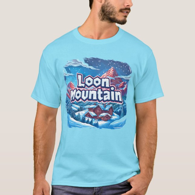 Loon Mountain: Ihr Winter Wonderland Apparel & Ac T-Shirt (Vorderseite)