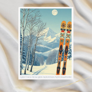 Loon Mountain New Hampshire Skigebiet Postcard Postkarte