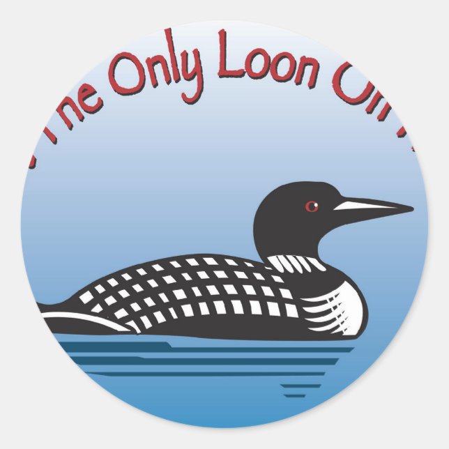 Loon Products Runder Aufkleber (Vorderseite)