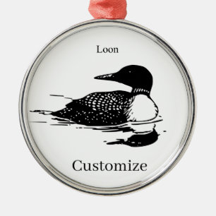 Loon Schwimmvogel Kunst Thunder_Cove Ornament Aus Metall