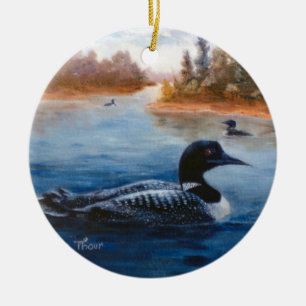 Loon See-Verzierung Keramik Ornament