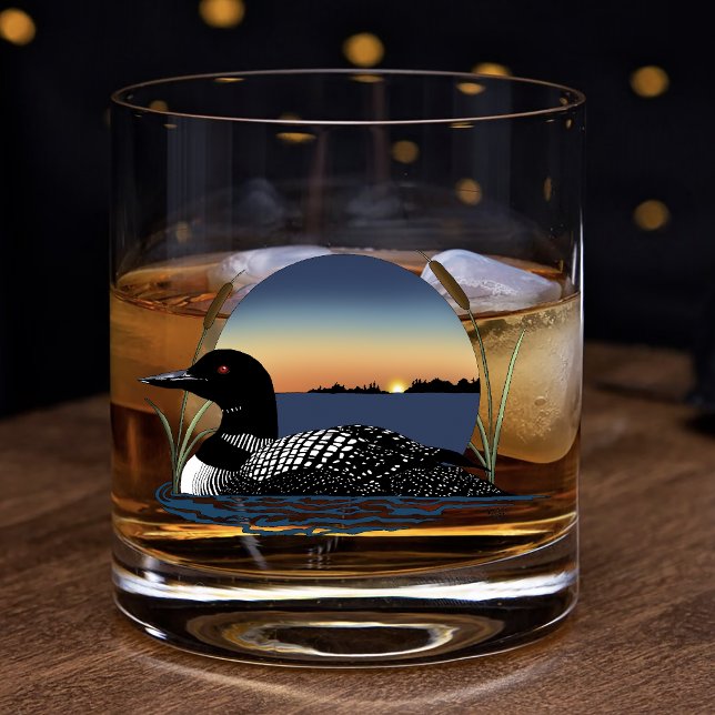 Loon Sunset Blue Whiskyglas (Von Creator hochgeladen)