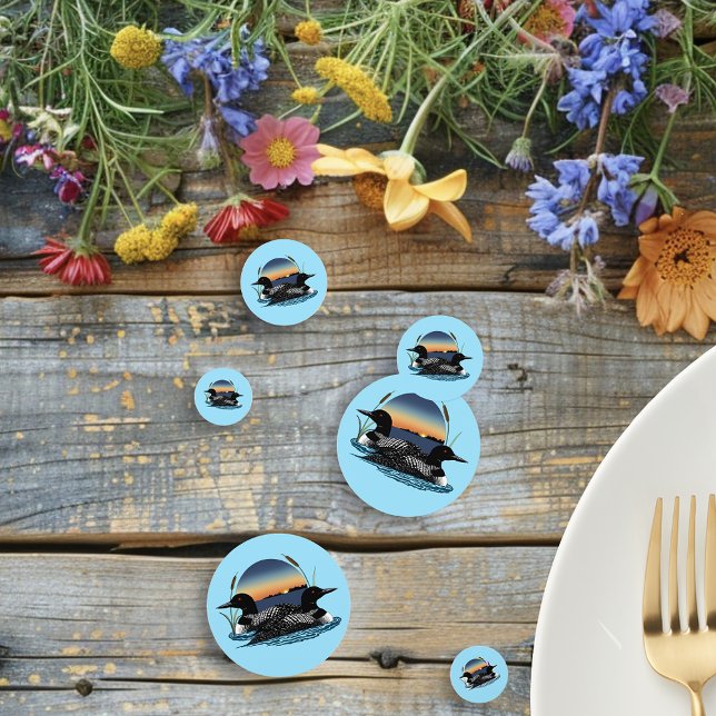 Loon Sunset Wedding Konfetti (Von Creator hochgeladen)