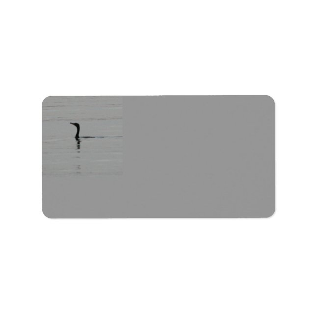 Loon sur le lac Étiquette de adresse (Devant)