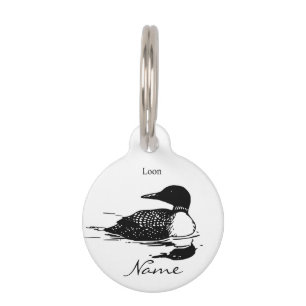 Loon Swimming Bird Art Thunder_Cove Haustiermarke