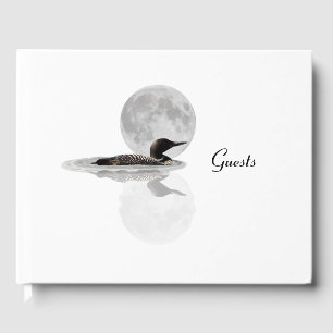 Loon Swims im Mondlicht Gästebuch