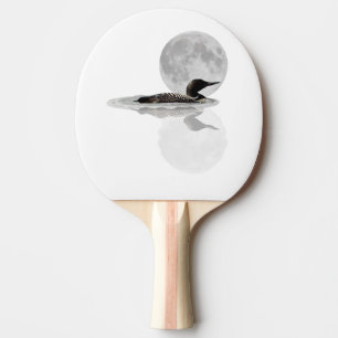 Loon Swims im Mondlicht Ping Pong Paddel Tischtennis Schläger