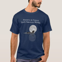 Loon Swims im Mondlicht-T - Shirt