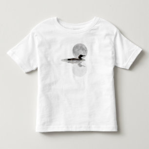 Loon Swims in der Mondlicht Kleinkind T - Shirt