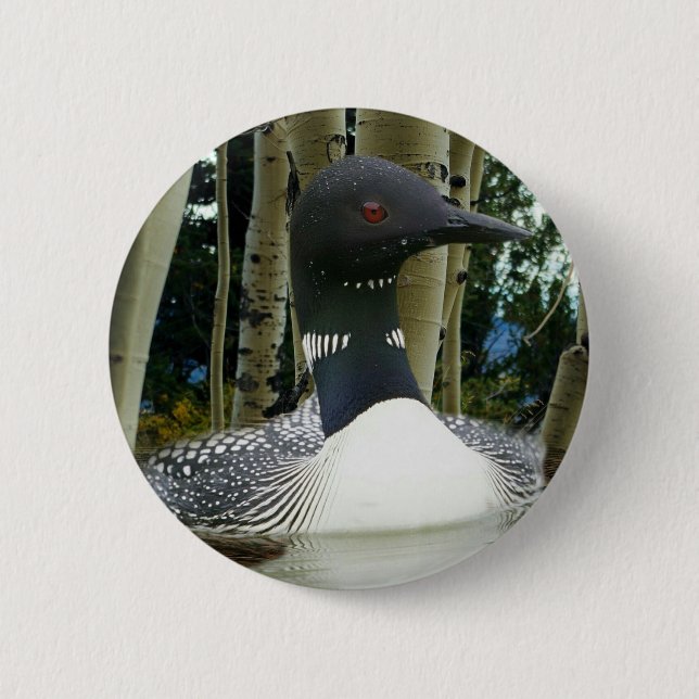 Loon Wilderness Button (Vorderseite)