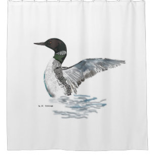 Loonbiegen Duschvorhang