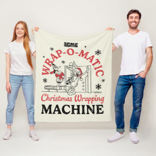 LOONEY TUNES™ ACME Wrap-O-Matic Wrapping Machine Fleecedecke