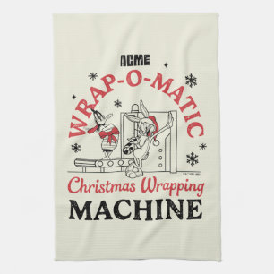 LOONEY TUNES™   ACME Wrap-O-Matic Wrapping Machine Geschirrtuch