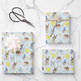 LOONEY TUNES™ Babyduschmuster Geschenkpapier Set