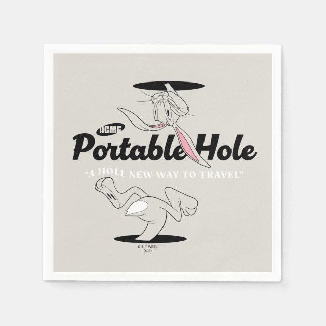 LOONEY TUNES™ | BUGS BUNNY™ ACME Portable Hole Serviette (Vorderseite)