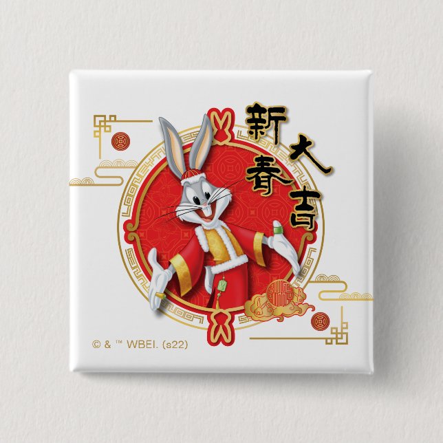 LOONEY TUNES™ | BUGS BUNNY™ Spring Fortune Button (Vorderseite)