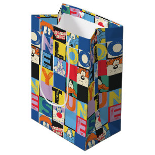 LOONEY TUNES™ Character Schachbrett Blocks Mittlere Geschenktüte