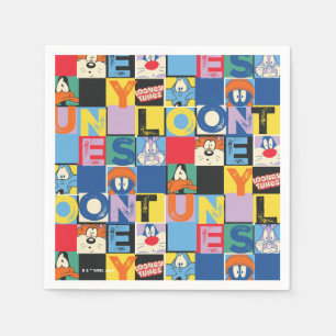 LOONEY TUNES™ Character Schachbrett Blocks Serviette