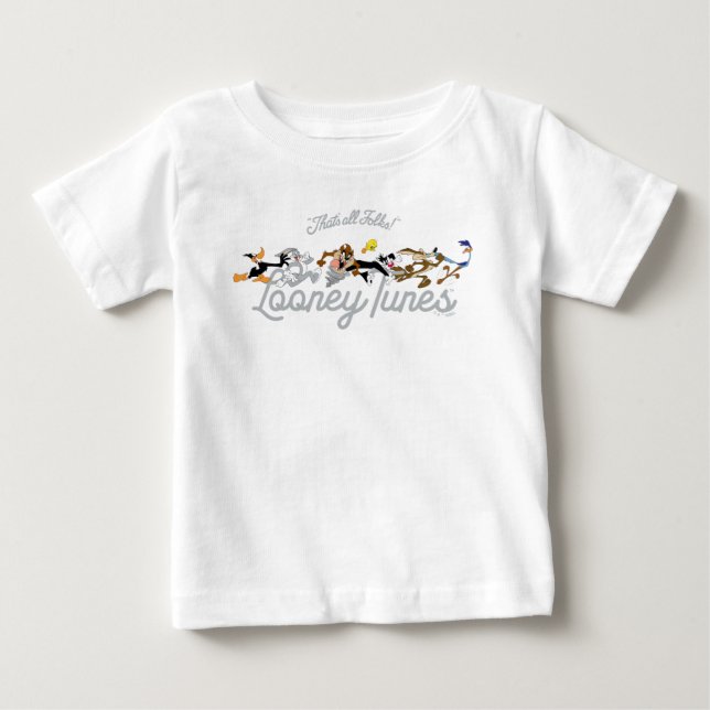LOONEY TUNES™ Characters Running Baby T-shirt (Vorderseite)