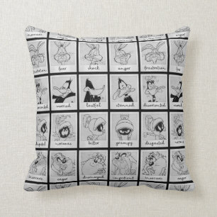 LOONEY TUNES™ Charakter-Emotionsdiagramm Kissen