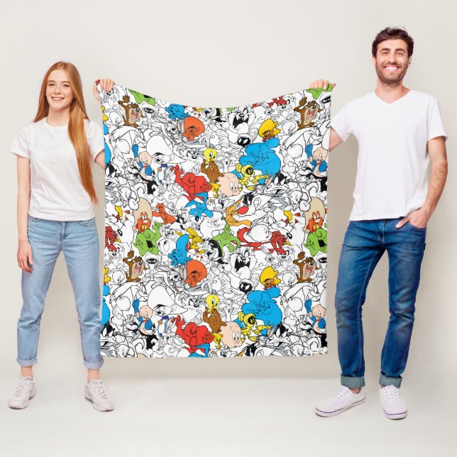 LOONEY TUNES™ Color Pop Muster Fleecedecke (Beispiel)