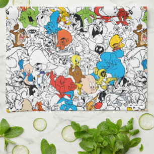 LOONEY TUNES™ Color Pop Muster Geschirrtuch