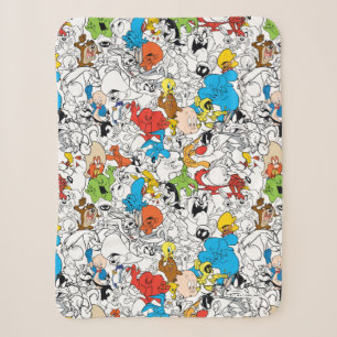 LOONEY TUNES™ Color Pop Muster Sherpadecke