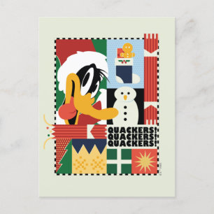 LOONEY TUNES™ DAFFY DUCK™ Holiday Quacker Feiertagspostkarte