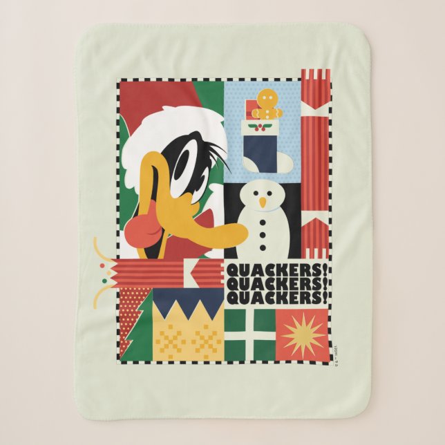 LOONEY TUNES™ DAFFY DUCK™ Holiday Quacker Sherpadecke (Vorderseite)
