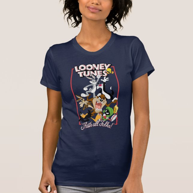 LOONEY TUNES™ "DAS SIND ALLE FOLKS!™" Gruppenstape T-Shirt (Vorderseite)