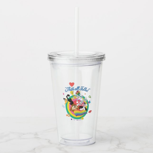 LOONEY TUNES™ - Das sind alle Leute! Pride Bullsey Acryltrinkbecher (Vorderseite)