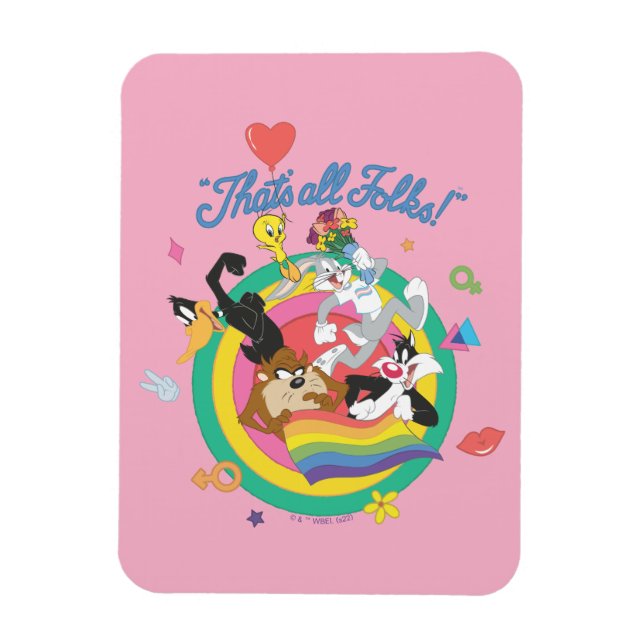 LOONEY TUNES™ - Das sind alle Leute! Pride Bullsey Magnet (Vertikal)
