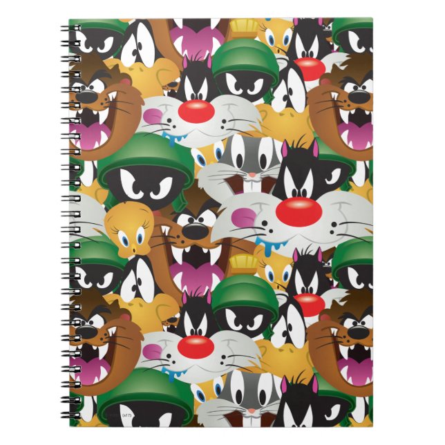 LOONEY TUNES™ Emoji-Muster Notizblock (Vorderseite)