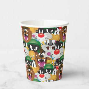 LOONEY TUNES™ Emoji-Muster Pappbecher