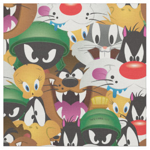 LOONEY TUNES™ Emoji-Muster Stoff