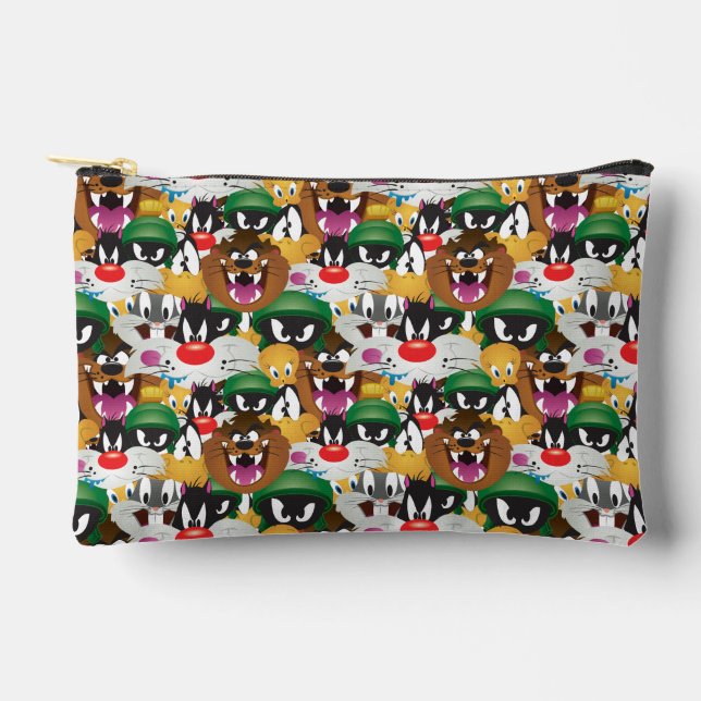 LOONEY TUNES™ Emoji-Muster Zubehörtasche (Vorderseite)