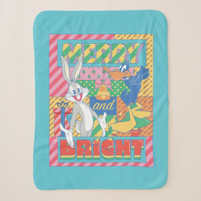 LOONEY TUNES™ | Frohe und helle Weihnachten Sherpadecke (Vorderseite)