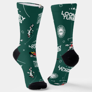 LOONEY TUNES™ Fußball-Playbook-Muster Socken