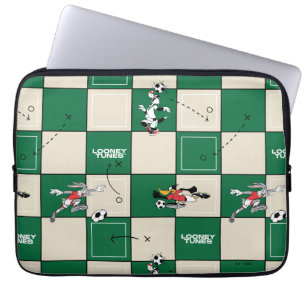LOONEY TUNES™ Fußballrastermuster Laptopschutzhülle