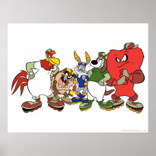 LOONEY TUNES™ Gruppen-Baseballbild Poster
