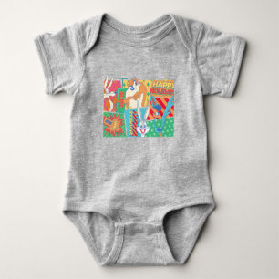 LOONEY TUNES™   Happy-Holidays-Muster Baby Strampler