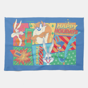 LOONEY TUNES™ Happy Holidays Pattern Geschirrtuch