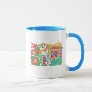 LOONEY TUNES™ Happy Holidays Pattern Tasse