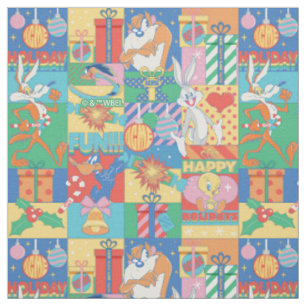LOONEY TUNES™   Happy Holidays Weihnachtsmuster Stoff